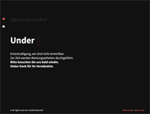 Tablet Screenshot of gestuet-rosenhof.com